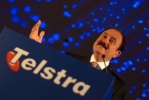 Sol Trujillo, Telstra Chairman at a recent press conference photographed by John Domeney Corporate phototographer