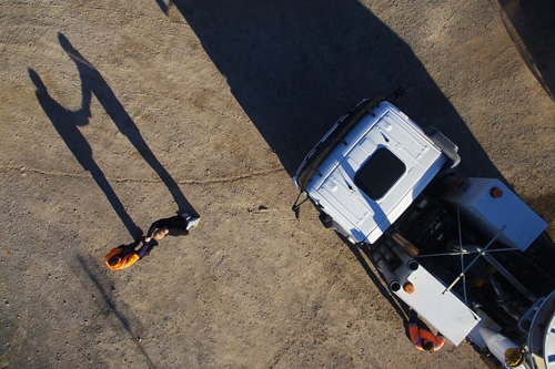 Industrial photography from drone